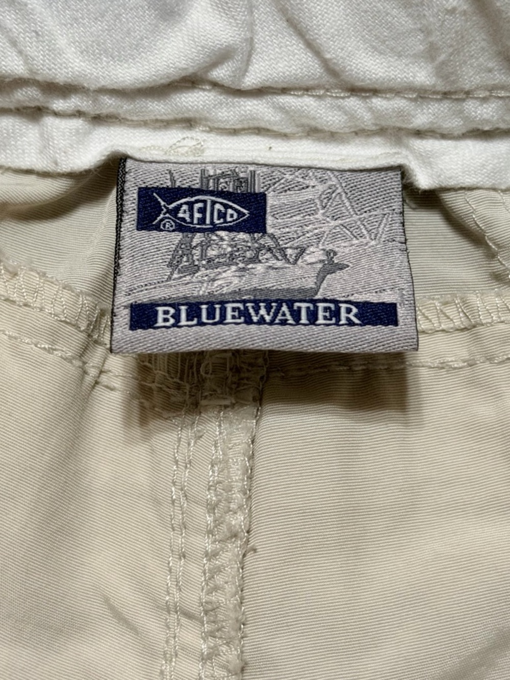 AFTCO Mens Light Beige Cargo Fishing Shorts - Picture 6 of 11